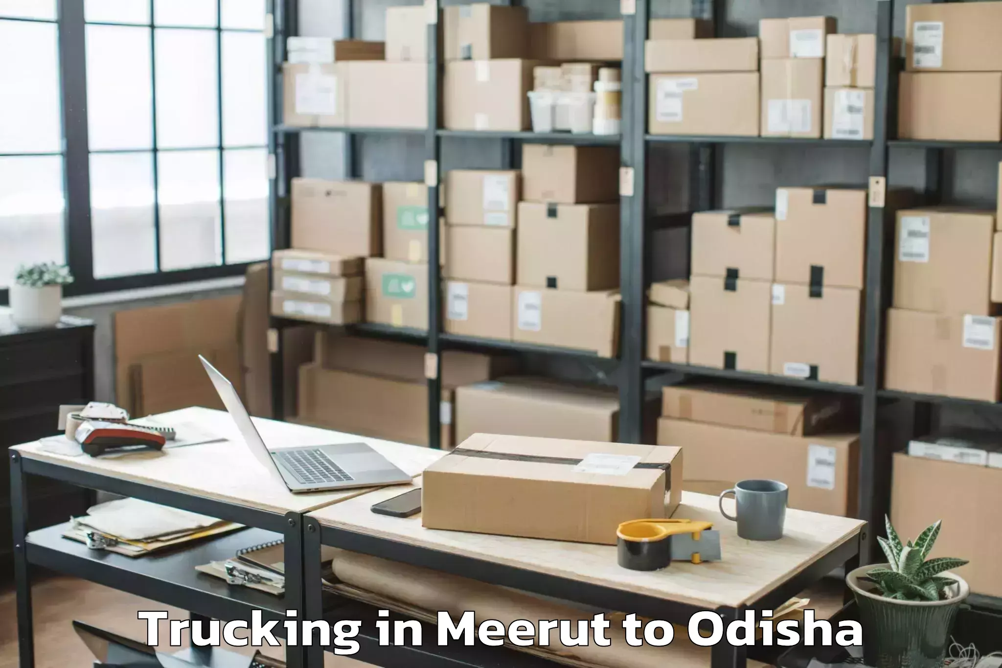 Book Your Meerut to Bamebari Trucking Today